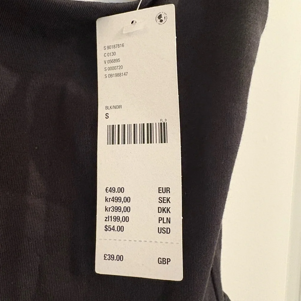 Urban Outfitters Cotton Black Fit and Flare Mini Dress - Picture 9 of 10